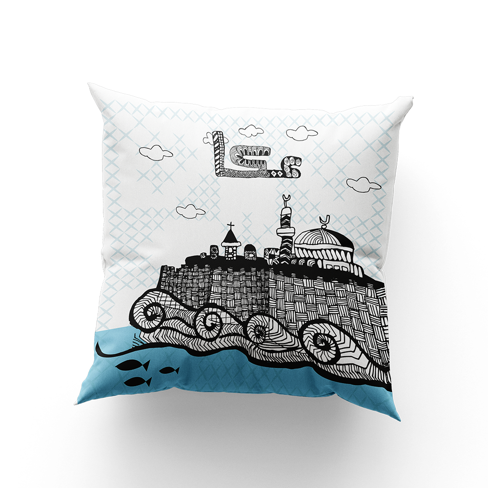 Cushion Cover Zentangle Print Acre