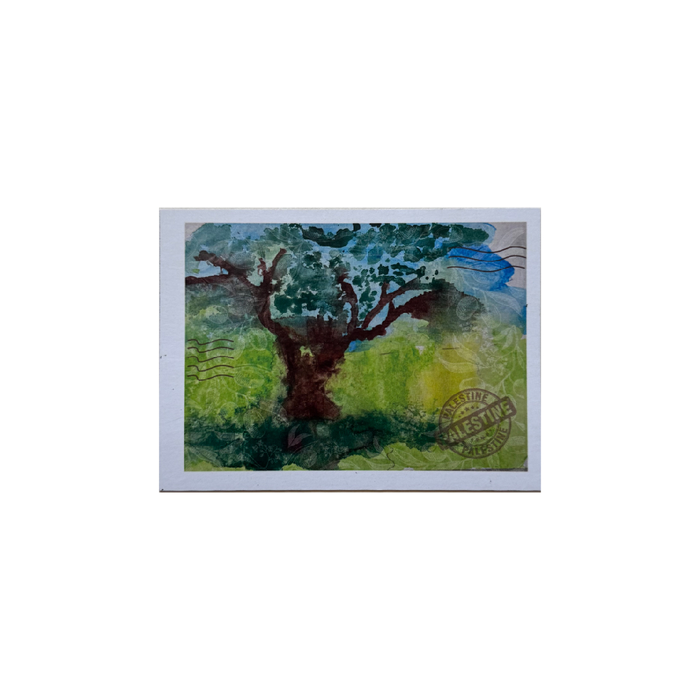 Fridge Magnet-Palestine Nature Tree Print