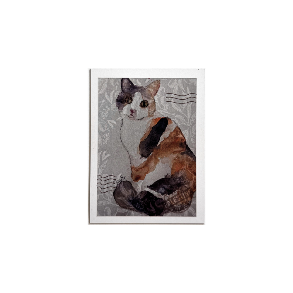 Fridge Magnet-Cat Print