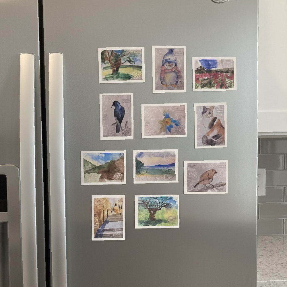 Fridge Magnet-Snow Man Print